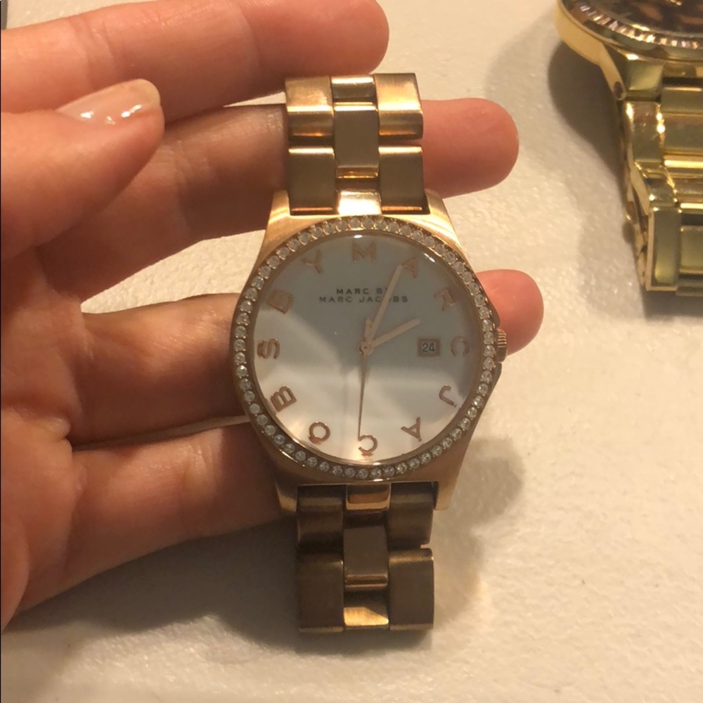 Marc Jacobs Stainless Steel Rose Gold Watch